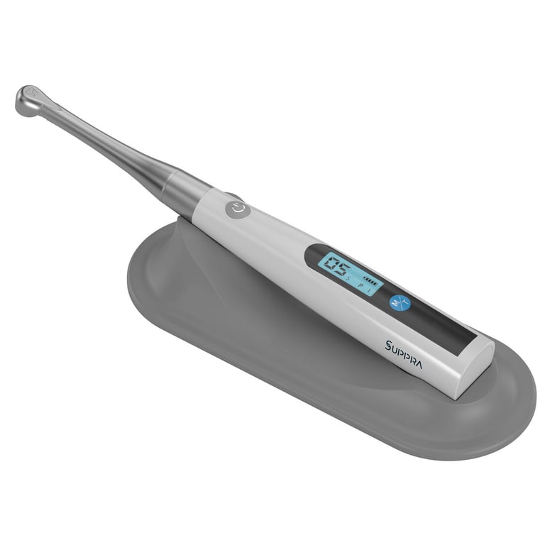 SUPPRA G1 Cordless LED Mini Curing Light, Stainless Steel, 1/Pk. Includes charger base, power
