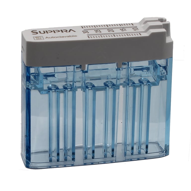 SUPPRA Endo Container and Endo Ruler, Blue, 1/Pk. Features with plastic sterilizable