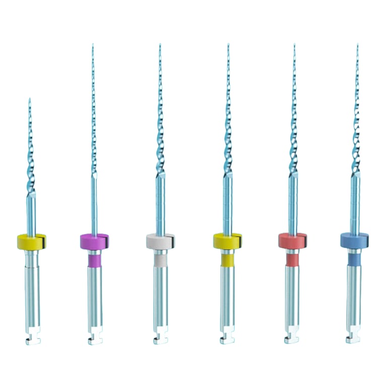 SUPPRA Endo Cross Section Files, Protaper Type, 25mm, Assorted, 6/Pk. Includes 20/.10, 18/.03
