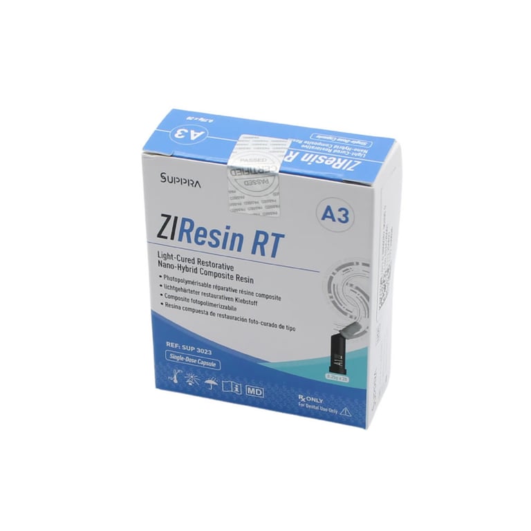 ZIResin RT Restorative Nano-Hybrid Composite Resin, Light-Cure, Shade A3, 0.25gm Capsule, 20/Pk