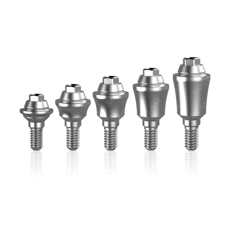 Surcam M1.4 Thread (Cone), Internal Hex Figure 7 Tray Multi Unit Kit. Includes 30 angular MU