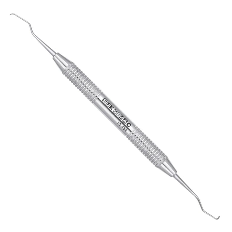 Air Series Double-Ended Stainless Steel #3/4 Mini Gracey Curette, 1/Pk. Designed for scaling