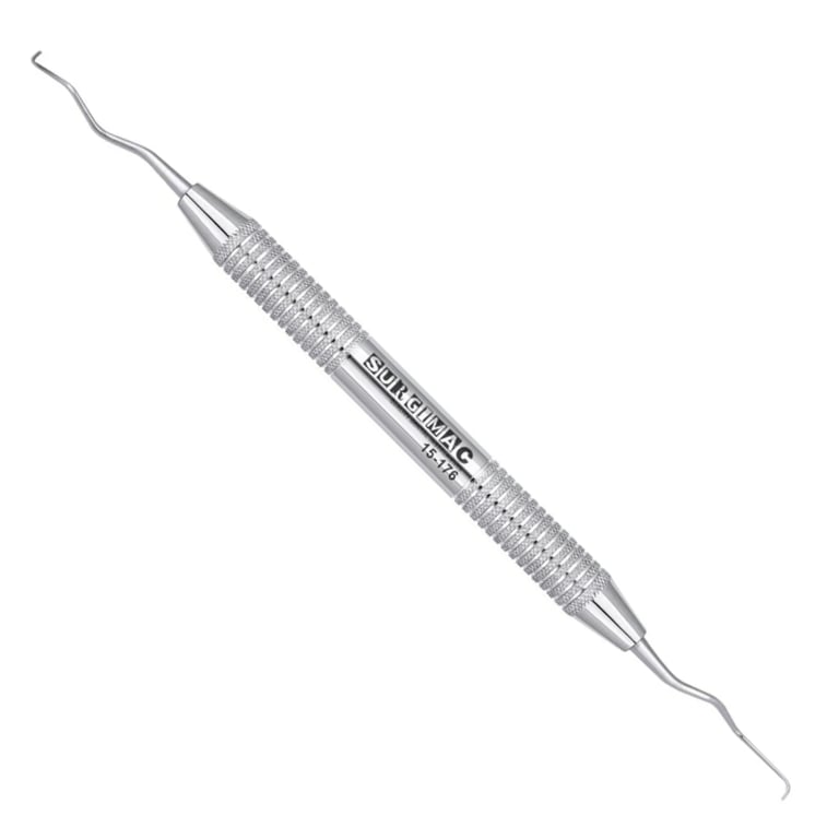 Air Series Double-Ended Stainless Steel #15/16 Mini Gracey Curette, 1/Pk. Designed for scaling