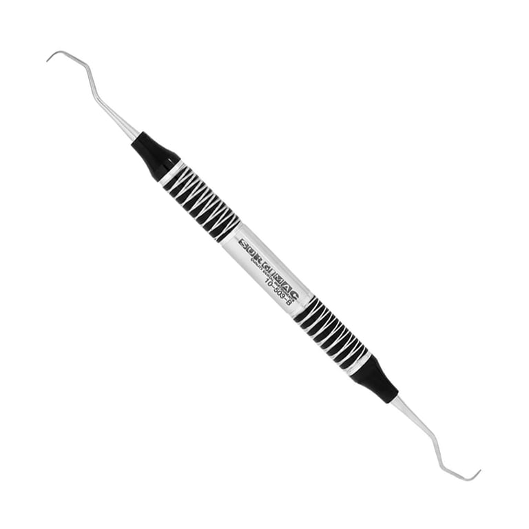 Air Series Double-ended #3/4 Gracey Curette, 3/8" Black (TiN) Handle, Stainless Steel, 1/Pk. Hand