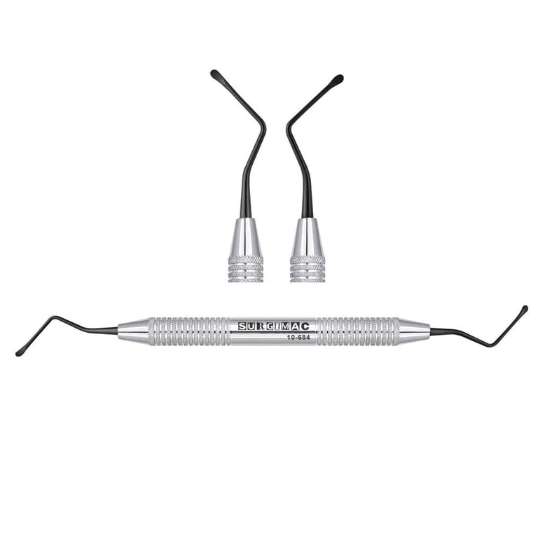 Air Series Double-Ended Stainless Steel #84 Lucas Curette, Smooth, 2.2mm, Black (TiN) Tips, 1/Pk