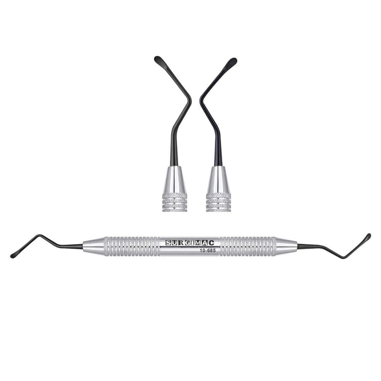 Air Series Double-Ended Stainless Steel #85 Lucas Curette, Smooth, 2.5mm, Black( TiN) Tips, 1/Pk
