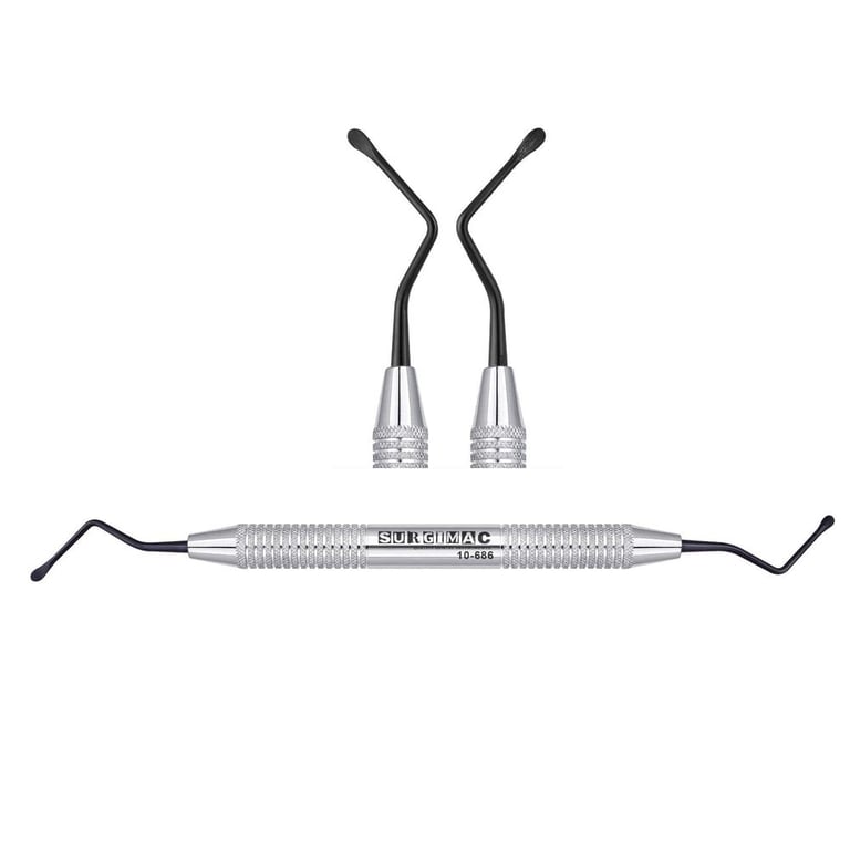 Air Series Double-Ended Stainless Steel #86 Lucas Curette, Smooth, 2.8mm, Black (TiN) Tips, 1/Pk