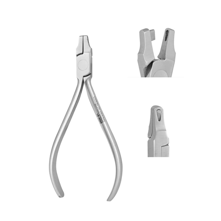 MacOrtho Straight Bracket Removing Pliers, Stainless Steel, 1/Pk. Features a straight tip for easy