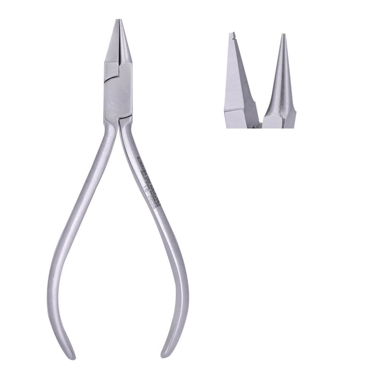 MacOrtho Light Wire Bird Beak Pliers with Groove, Stainless Steel, 1/Pk