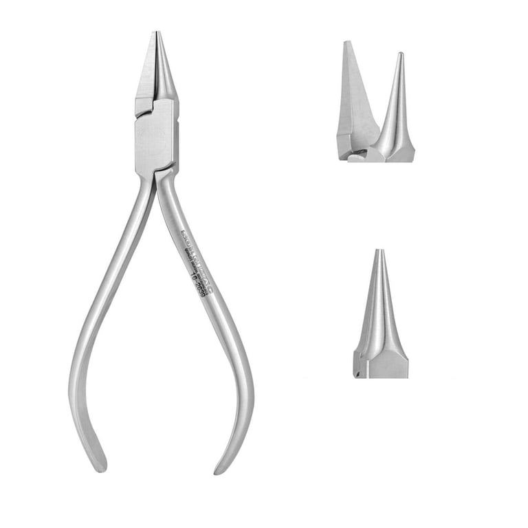 MacOrtho Light Wire Bird Beak Pliers, Stainless Steel, 1/Pk. Designed for light orthodontic wires