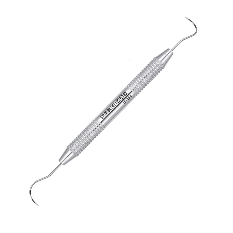 Air Series Stainless Steel 1N Nabers Double-Ended Probe, 1/Pk. Features a curved tip design
