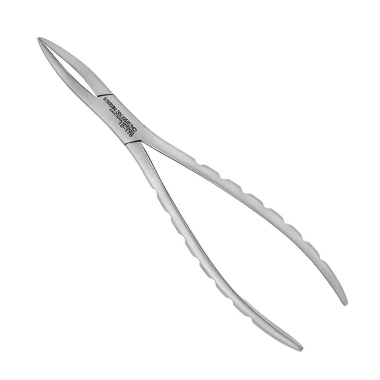 Air Series Stainless Steel #300 Root Forceps, Upper Roots, European Style Serrated Tips, 1/Pk