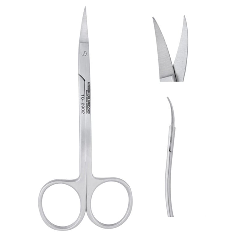 Air Series Stainless Steel La Grange 11.5cm Scissors, Curved, 1/Pk. Designed for enhanced access