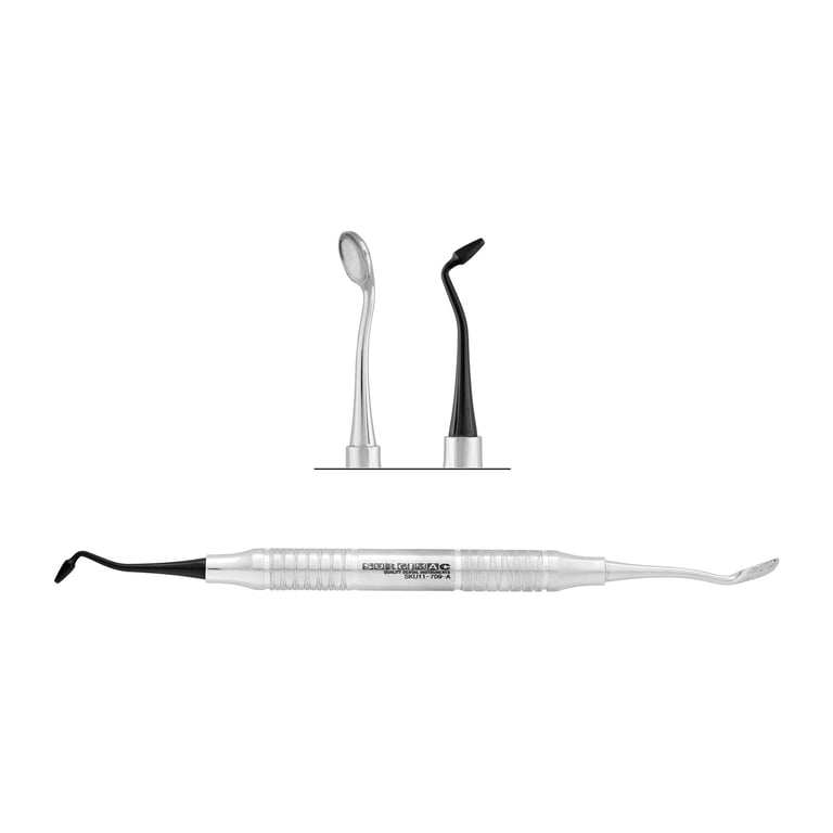 Air Series Bone Scoop/Plugger with Black (TiN) Coating, 1/Pk. Designed for easy transport