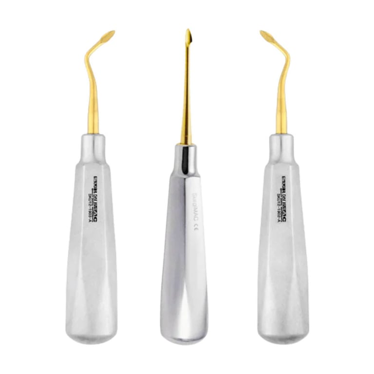 Air Series Spade Elevator Set, Straight, Left, Right, Gold (TiN) Tips, Set of 3. Includes left
