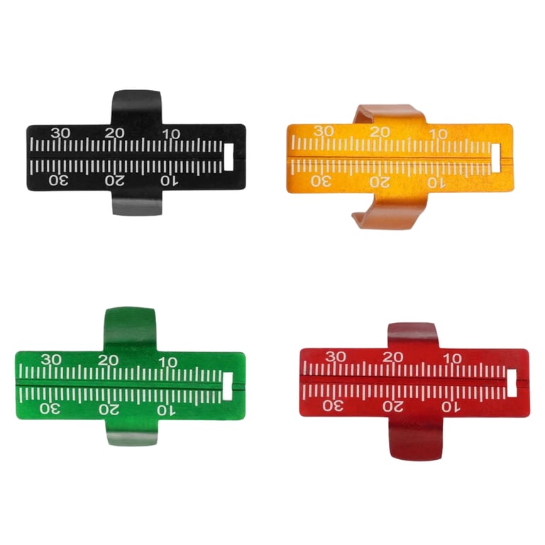 Eco Series Stainless Steel Endo Finger Ruler, 1/Pk. Measures gutta-percha points and files against