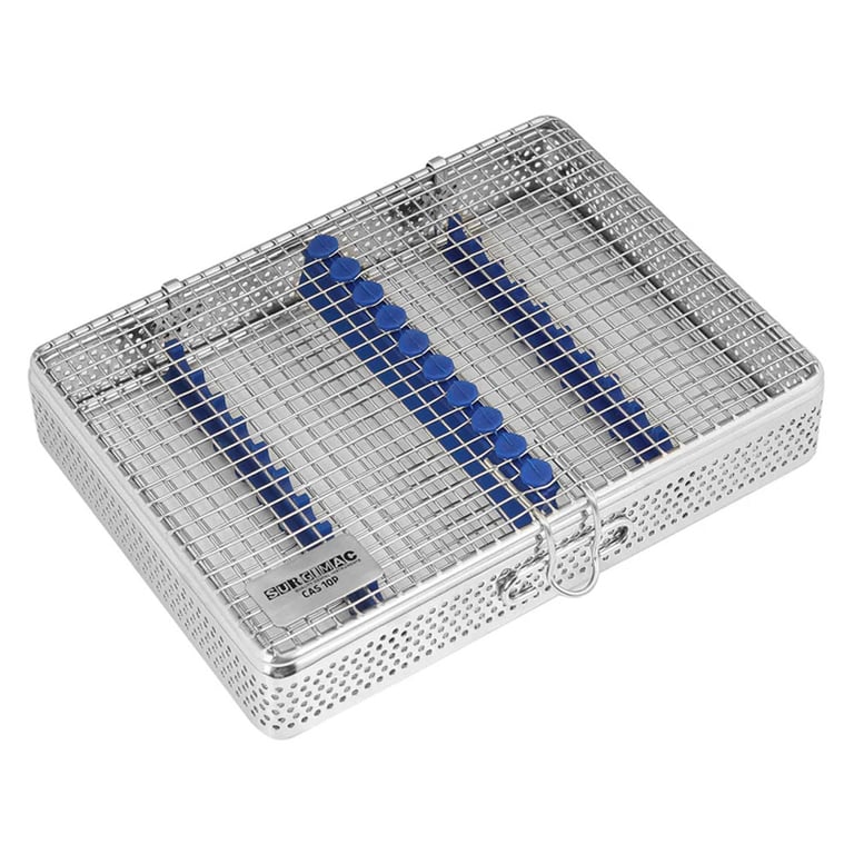 Eco Series Stainless Steel 10-Instrument Cassette, Large, 1/Pk. Designed for secure storage