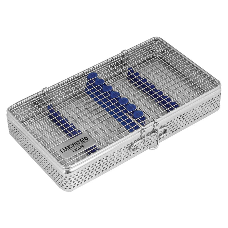 Eco Series Stainless Steel 7-Instrument Cassette, Medium, 1/Pk. Designed for secure storage