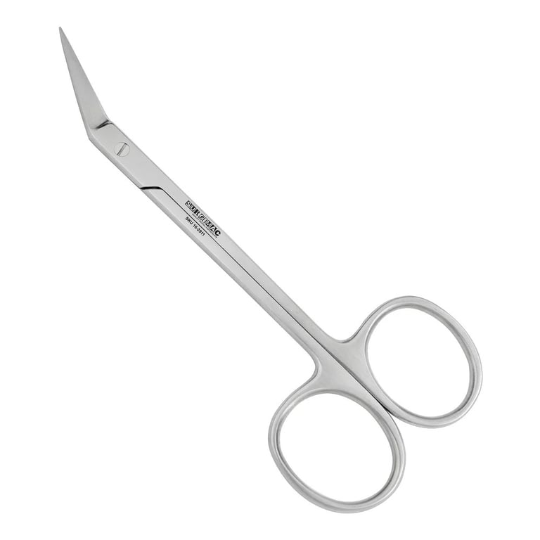 Eco Series Stainless Steel Wagner Super Cut Scissor, Angled, 1 Serrated Edge, 11.5cm, 1/Pk