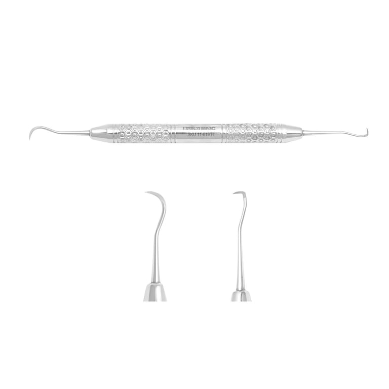 Hexa Series #U15/33 Towner-Jacquette Scaler, Double-Ended, Stainless Steel, 1/Pk