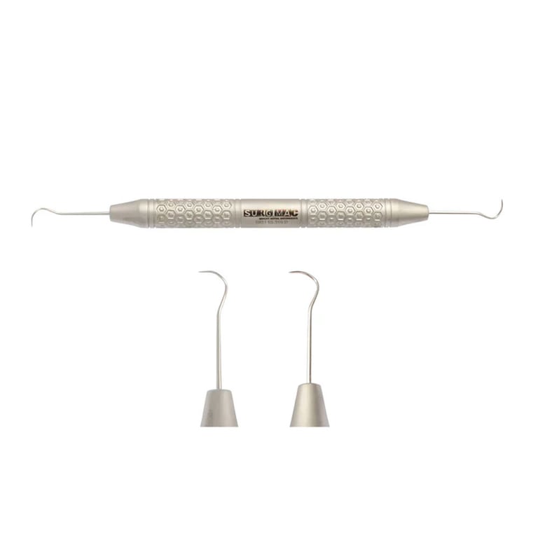 Hexa Series #2A Pigtail Explorer, Double Ended, 1/Pk. Stainless Steel