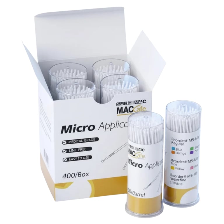 MacSafe 1.2mm Super Fine Micro Applicator, White, 400/Bx. Carries bonding agent or etchant