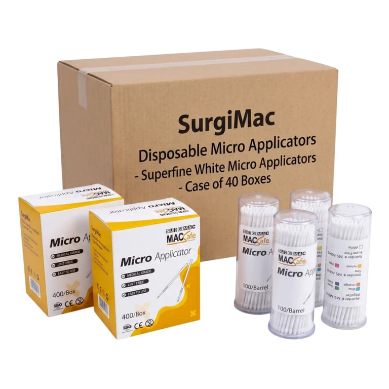 MacSafe 1.2mm Super Fine Micro Applicator, White, 400/Bx, Case of 40. Carries bonding agent