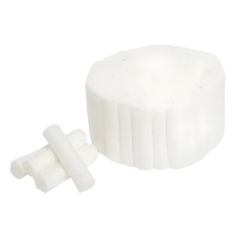MacSafe #2 Medium 1.5" x 3/8" Cotton Roll, 2000/Bx. Absorbs pooling saliva and holds the cheek