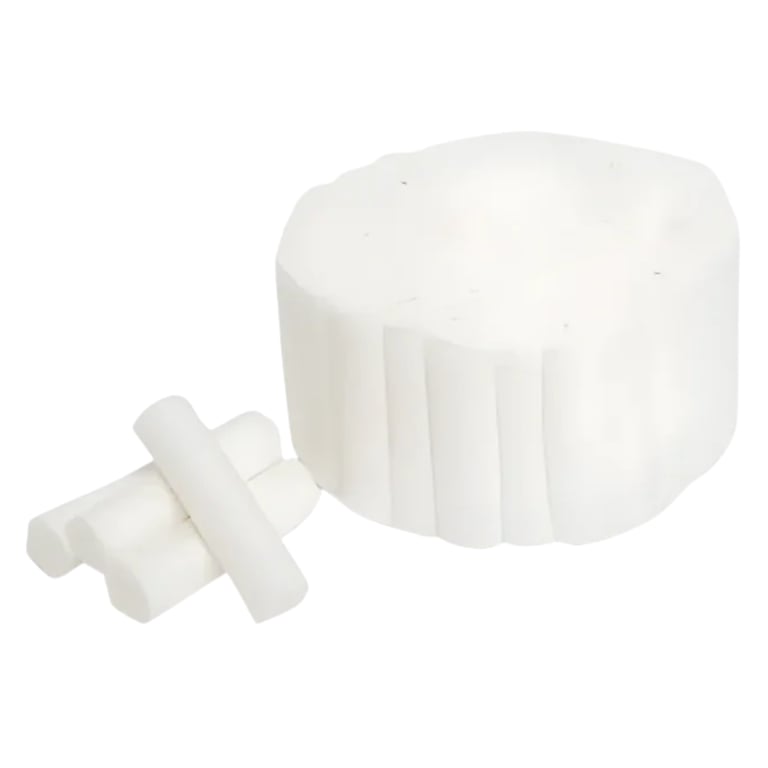 MacSafe #2 Medium 1.5" x 3/8" Cotton Roll, 2000/Bx, Case of 12. Absorbs pooling saliva and holds
