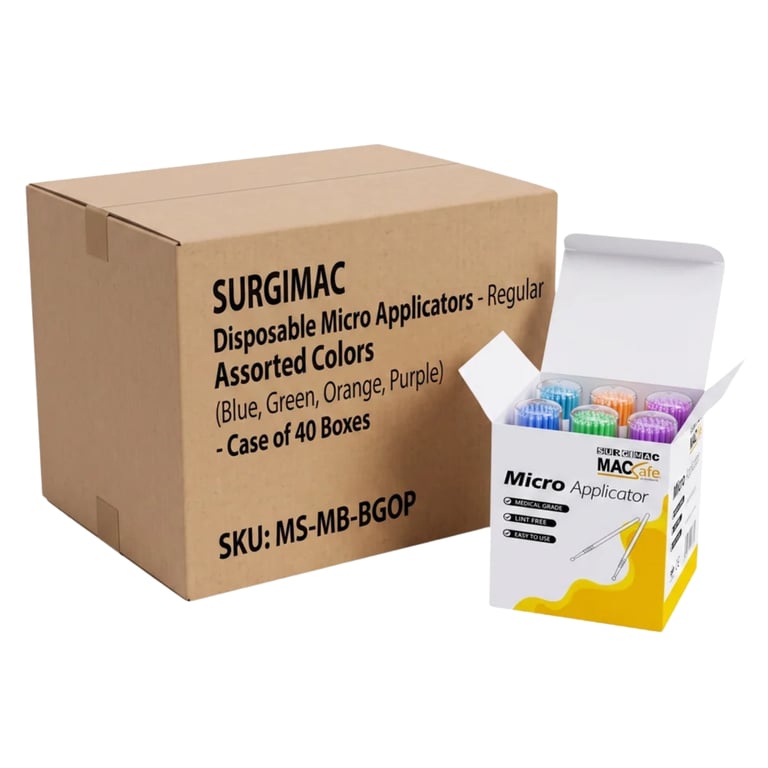 MacSafe 2.0mm Regular Micro Applicator, Assorted Colors, 400/Bx, Case of 40. Carries bonding agent