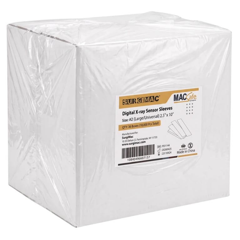MacSafe 2.5" x 10" Digital Sensor Sleeve, Size #2 Universal, 500/Bx, Case of 36. Slides over