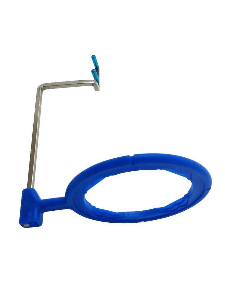 MacSafe X-Ray Anterior Aiming Ring, Blue, 1/Pk. Locates the collimator against the arm so the beam