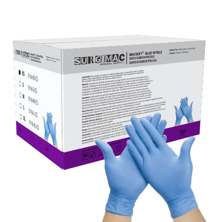MacSoft Nitrile Powder Free Exam Gloves, Chemo Te