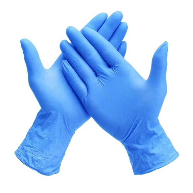 MaxSoft Nitrile Exam Gloves, Medium, Blue, 100/Bx