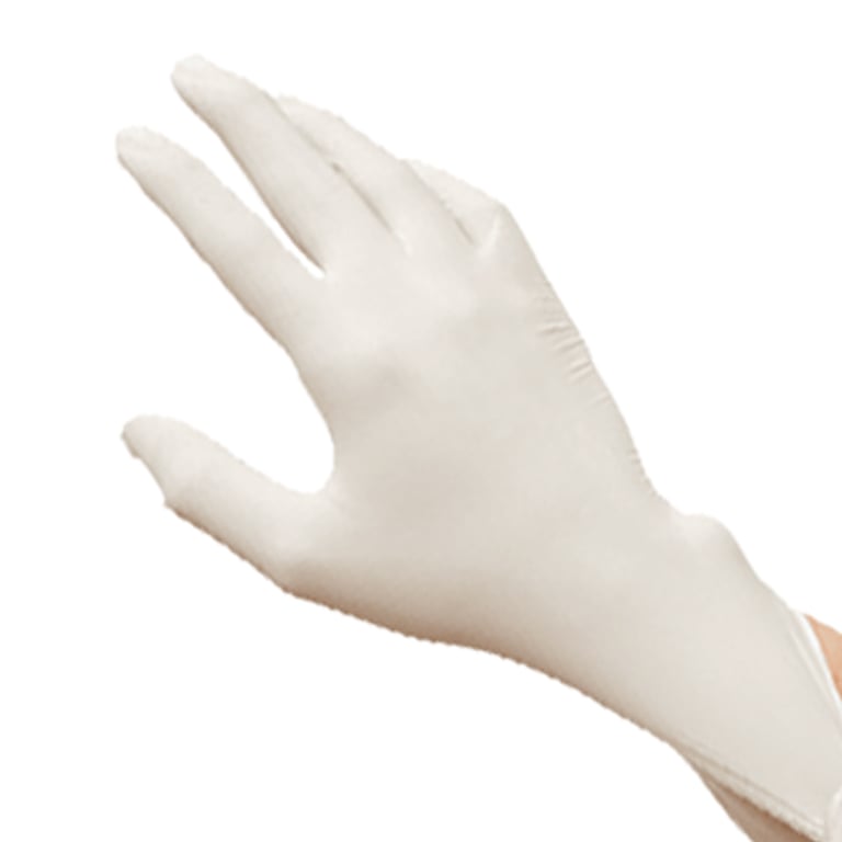 MaxTouch Powder Free Latex Exam Gloves, Extra Small, White, 100/Box, Case of 10 Boxes. Suitable