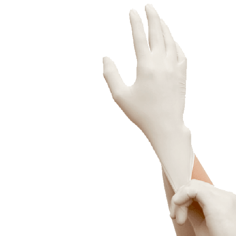 MaxTouch Powder Free Latex Exam Gloves, Small, White, 100/Box. Suitable for a wide range