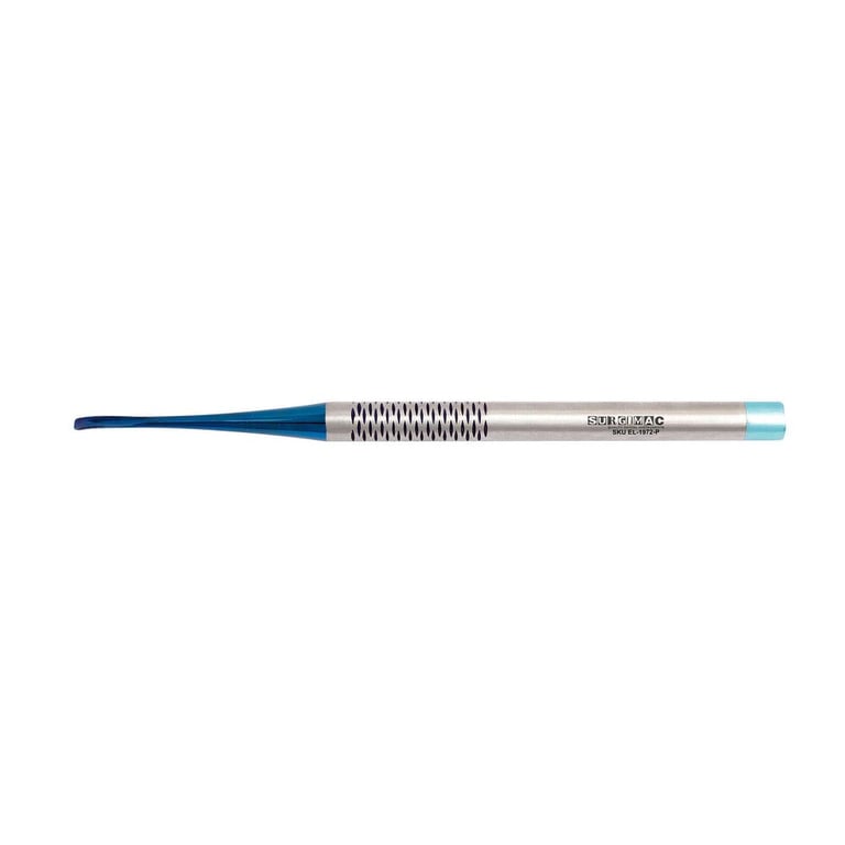 Pro Series PDL Luxating Elevator, 2mm Curved, Serrated Blue (TiN) Tips, 1/Pk. Designed