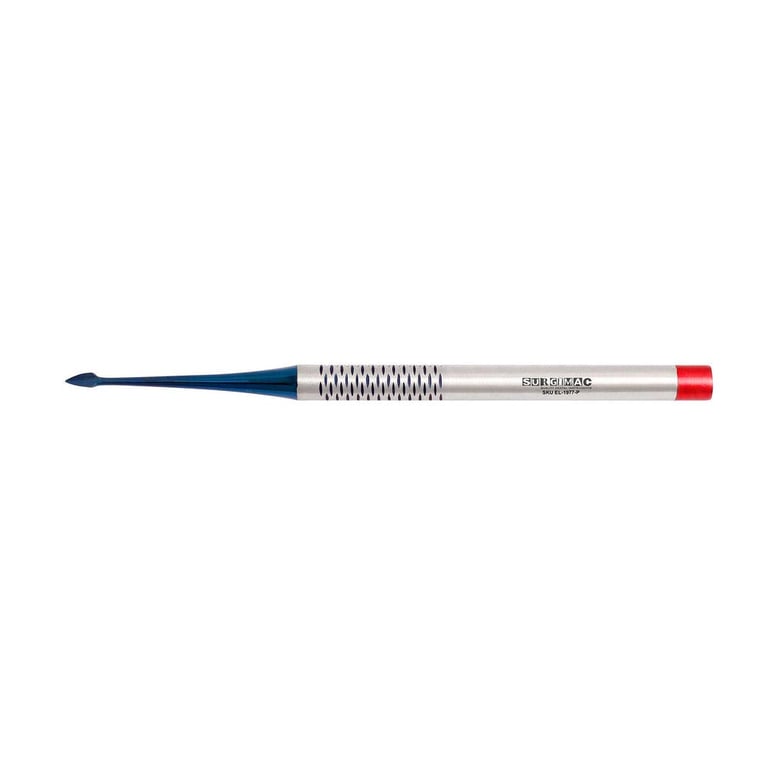 Pro Series PDL 7 Luxating Elevator, 4mm Backward Angle Curved, Serrated Blue (TiN) Tips, 1/Pk