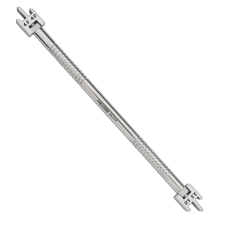 MacOrtho 3.5 - 5.0mm Stainless Steel Swivel Orthodontic Bracket Gauge, 1/Pk. Fully autoclavable