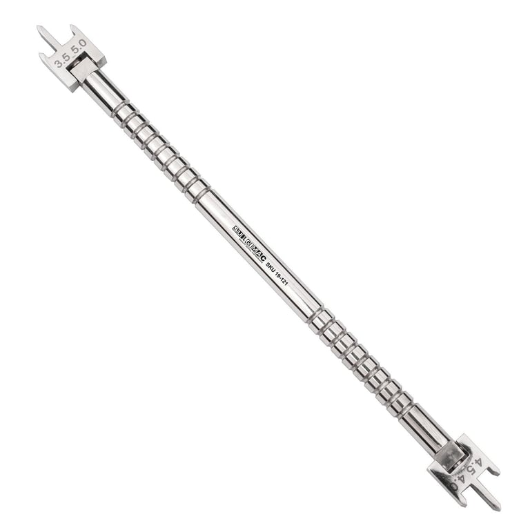 MacOrtho 3.5 - 5.0mm Stainless Steel U-Type Orthodontic Bracket Gauge, 1/Pk. Fully autoclavable