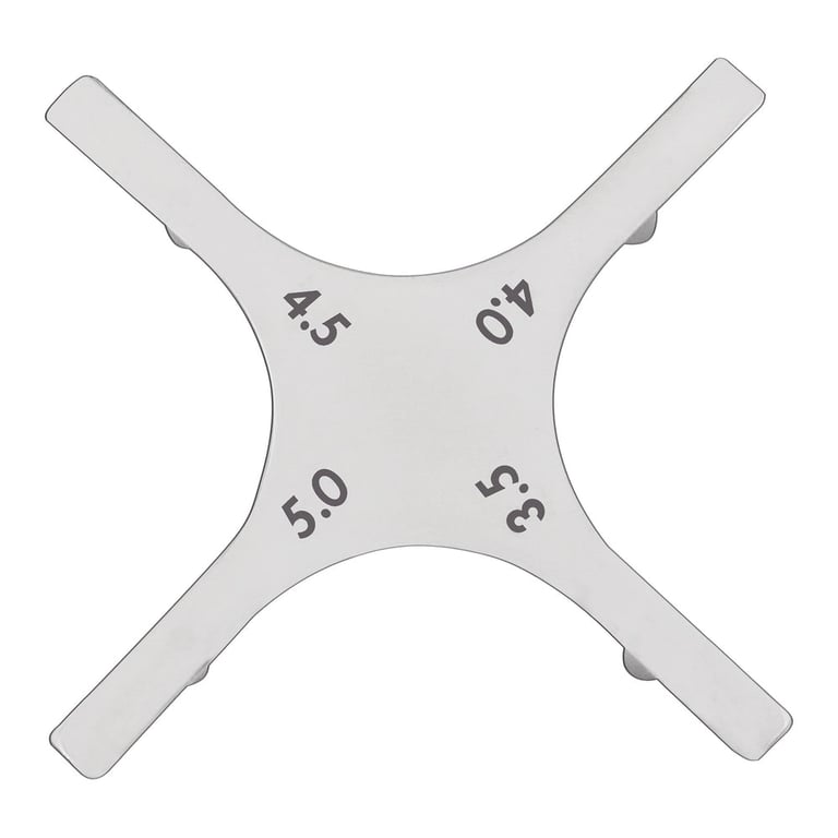 Pro Series 3.5 - 5.0mm Stainless Steel Universal Boone Orthodontic Bracket Positioning Gauge