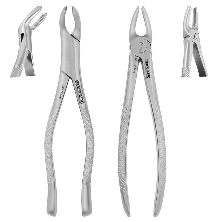Pro Series Stainless Steel #39 & #40 Pedo Lower Molar Extraction Forceps Set, 2/Pk. Designed
