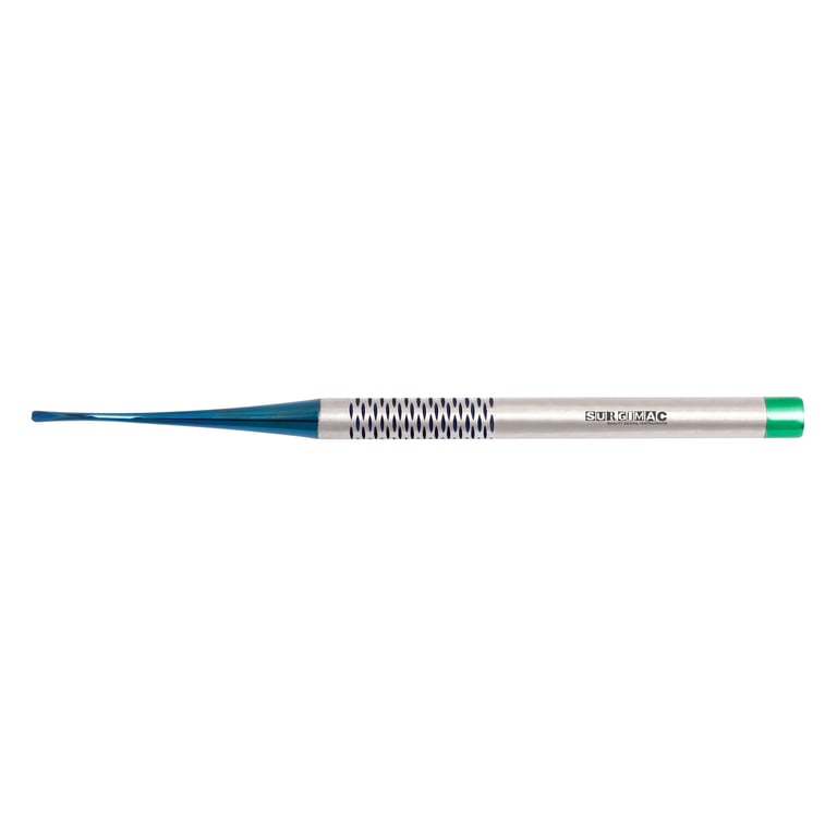 Pro Series PDL 4 Luxating Elevator, 3mm Forward Angle Curved, Serrated Blue (TiN) Tips, 1/Pk