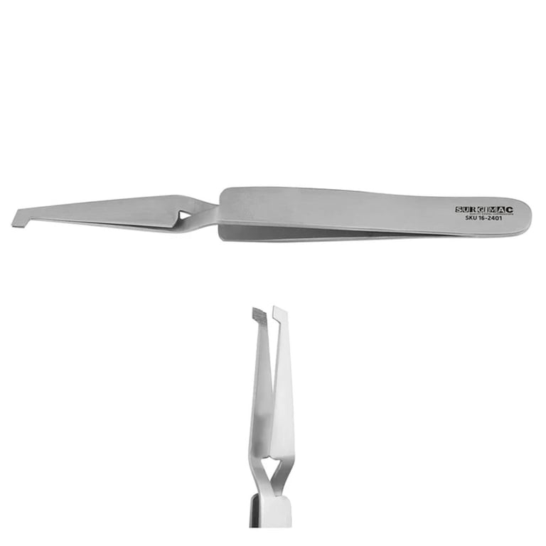 MacOrtho Stainless Steel Direct Bond Bracket Tweezer, Serrated Tips, 1/Pk. Ergonomic design