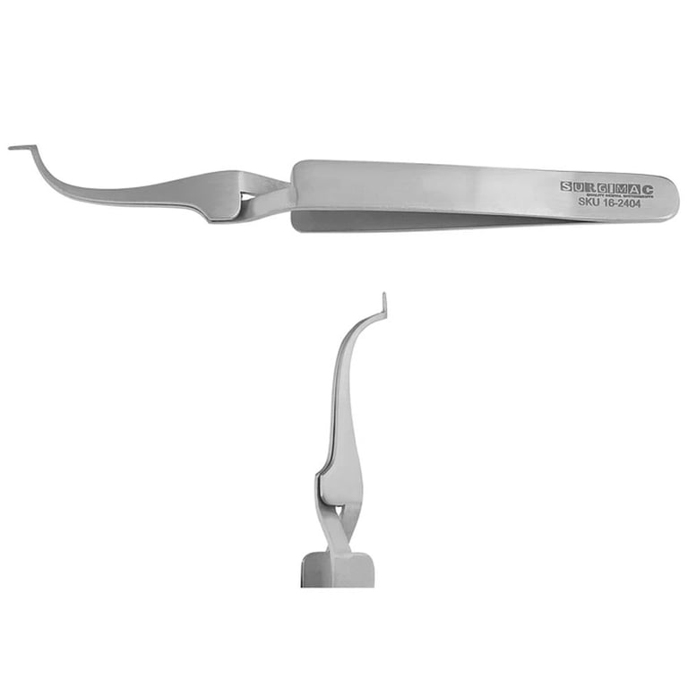 MacOrtho Stainless Steel Slim Buccal Tube Bonder Tweezers, Serrated Tips, 1/Pk. Ergonomic handle