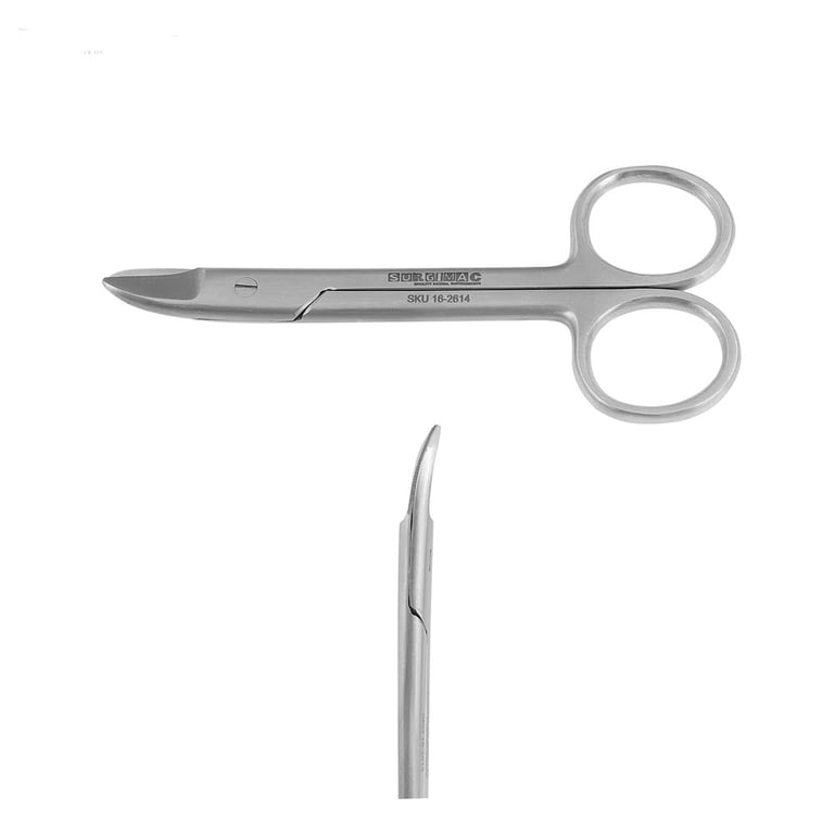 Pro Series 4.25" Crown & Collar Scissors, Curved, 1/Pk. Stainless Steel