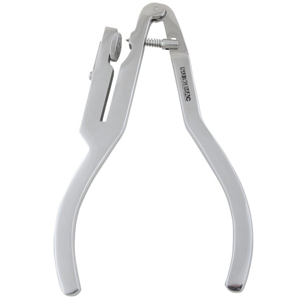 SurgiMac 17 cm (6 ½") Rubber Dam Punch. Ivory Type, Made with German Stainless Steel