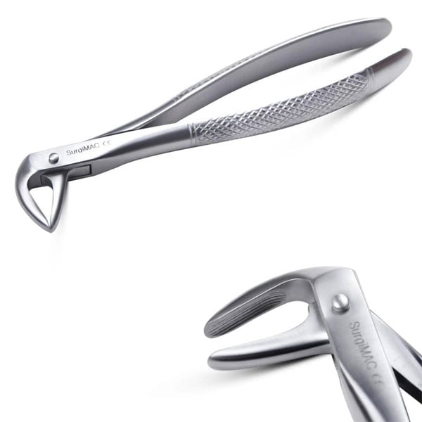 SurgiMac #74 Extracting Forceps with Serrated tips for Lower Incisor, Canine, Premolar and Root