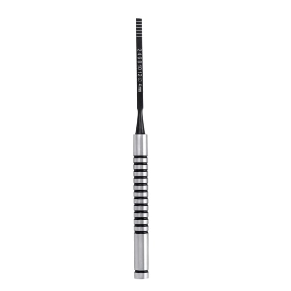 SurgiMac 4mm Bone Chisel Sharp Str. MacBlack Series, Titanium coating