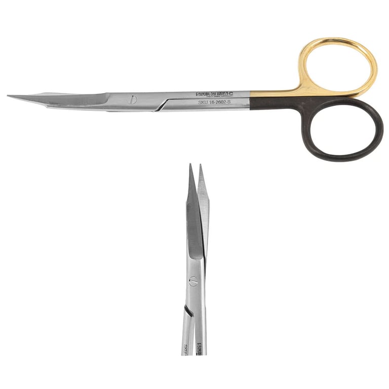 SurgiMac Curved Goldman Fox 5" Surgical Scissors, 1/Pk. Made of the highest quality surgical